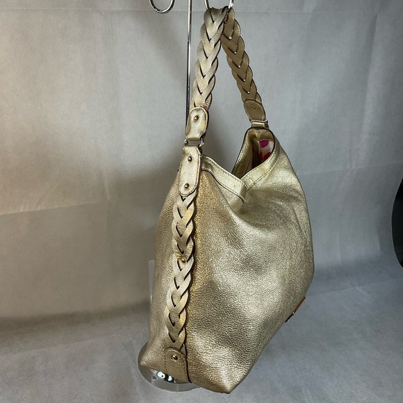 Kate Spade Gold Metallic Large Shoulder Bag - Picture 16 of 16